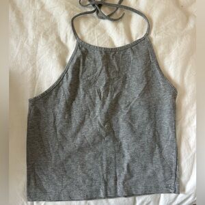 Brandy Melville Gray Halter Top